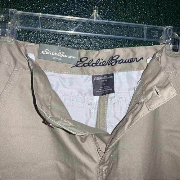 Eddie Bauer School Modern Fit Adjustable Waist Beige Khaki Pants Size 10 Youth - Picture 4 of 4